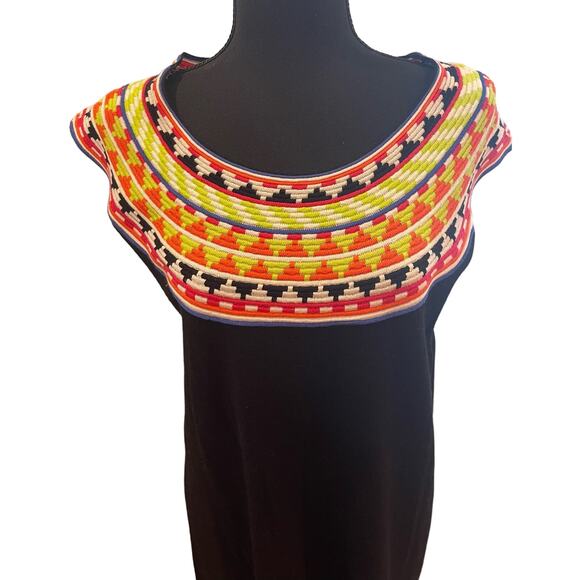 Soft Surroundings Black Multi Tunic Style Sleeveless Shirt Size 1X - Picture 2 of 7